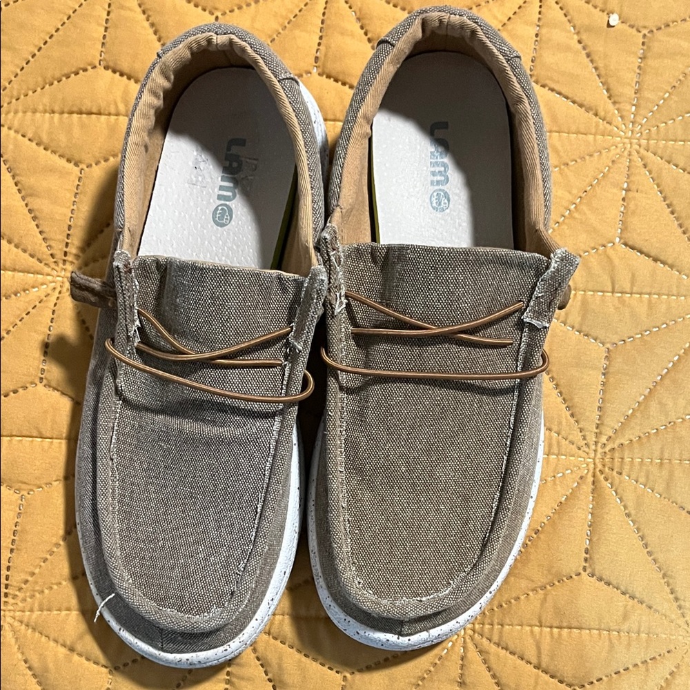 LAMI Brown Slip-On Boat Shoes